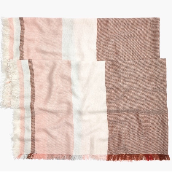 NWT Madewell Colorblock Blanket Scarf - Picture 2 of 6